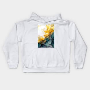 Spring Time - Abstract Alcohol Ink Art Kids Hoodie